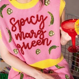Queen of sparkles spicy margarita sweater